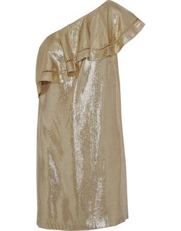 Rachel Zoe Mini Dress in Gold — Size M | BNWT
