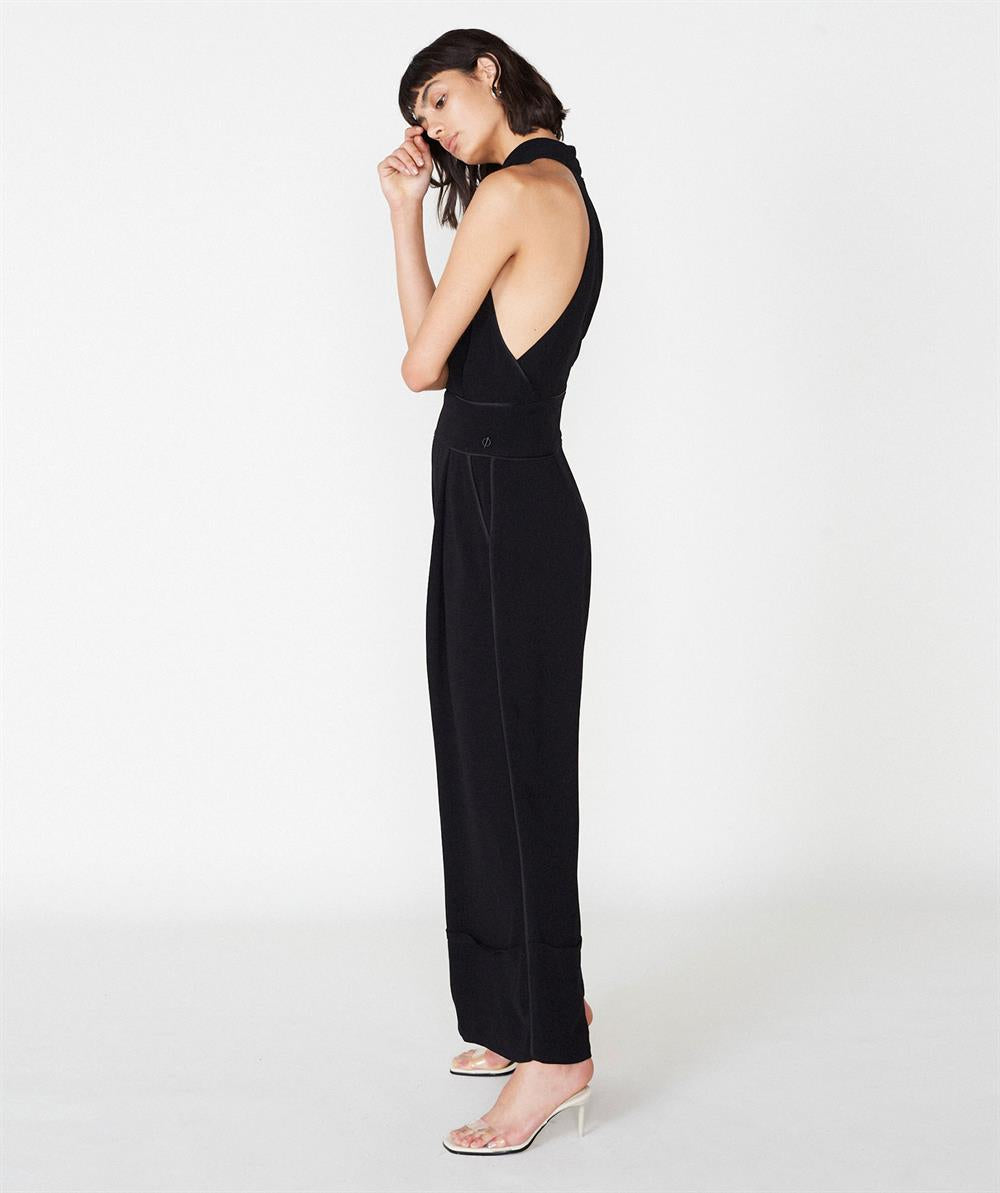 Womens Outline London Cooper Jumpsuit in Black