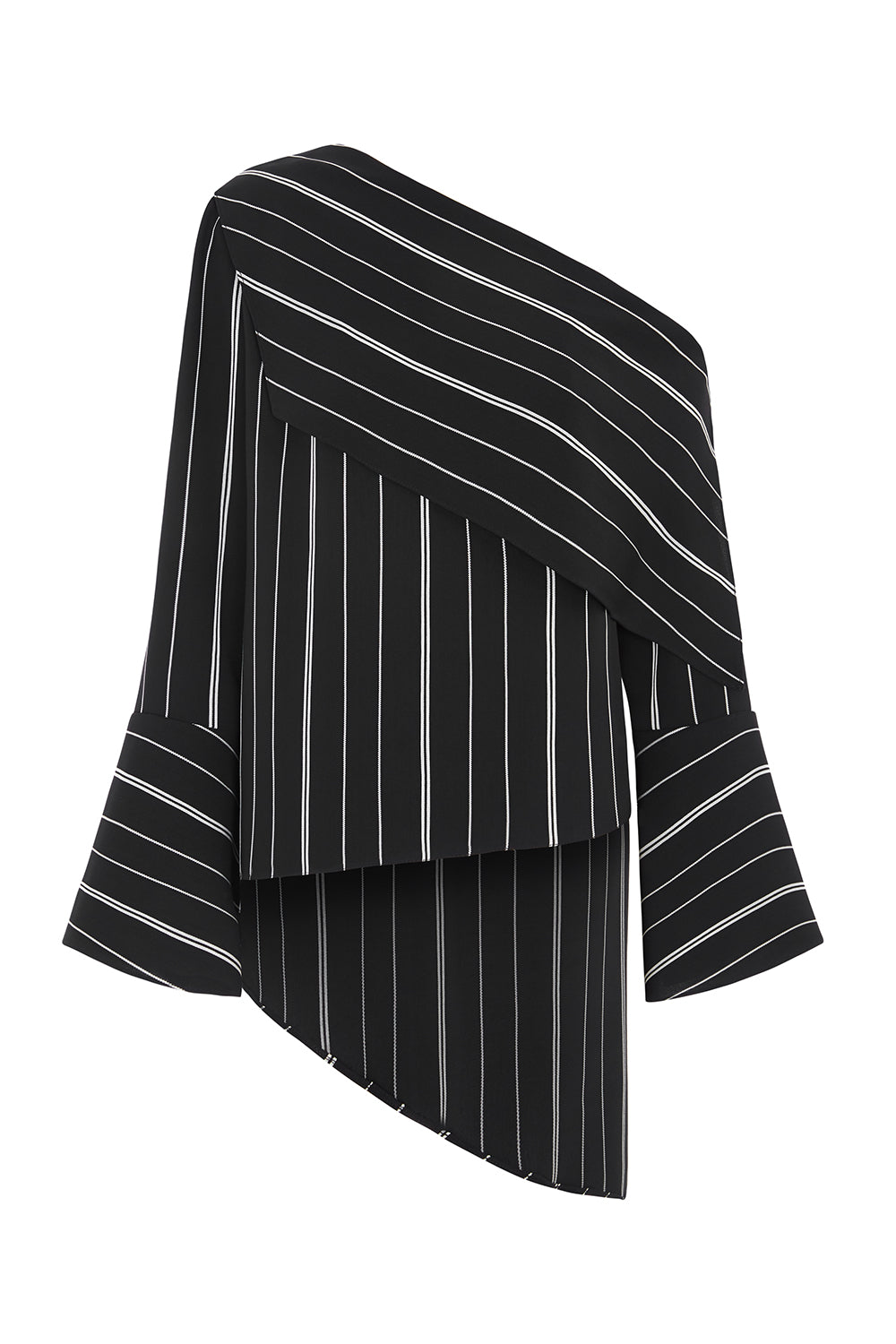 Outline London Womens Smart Blouse in Black and White