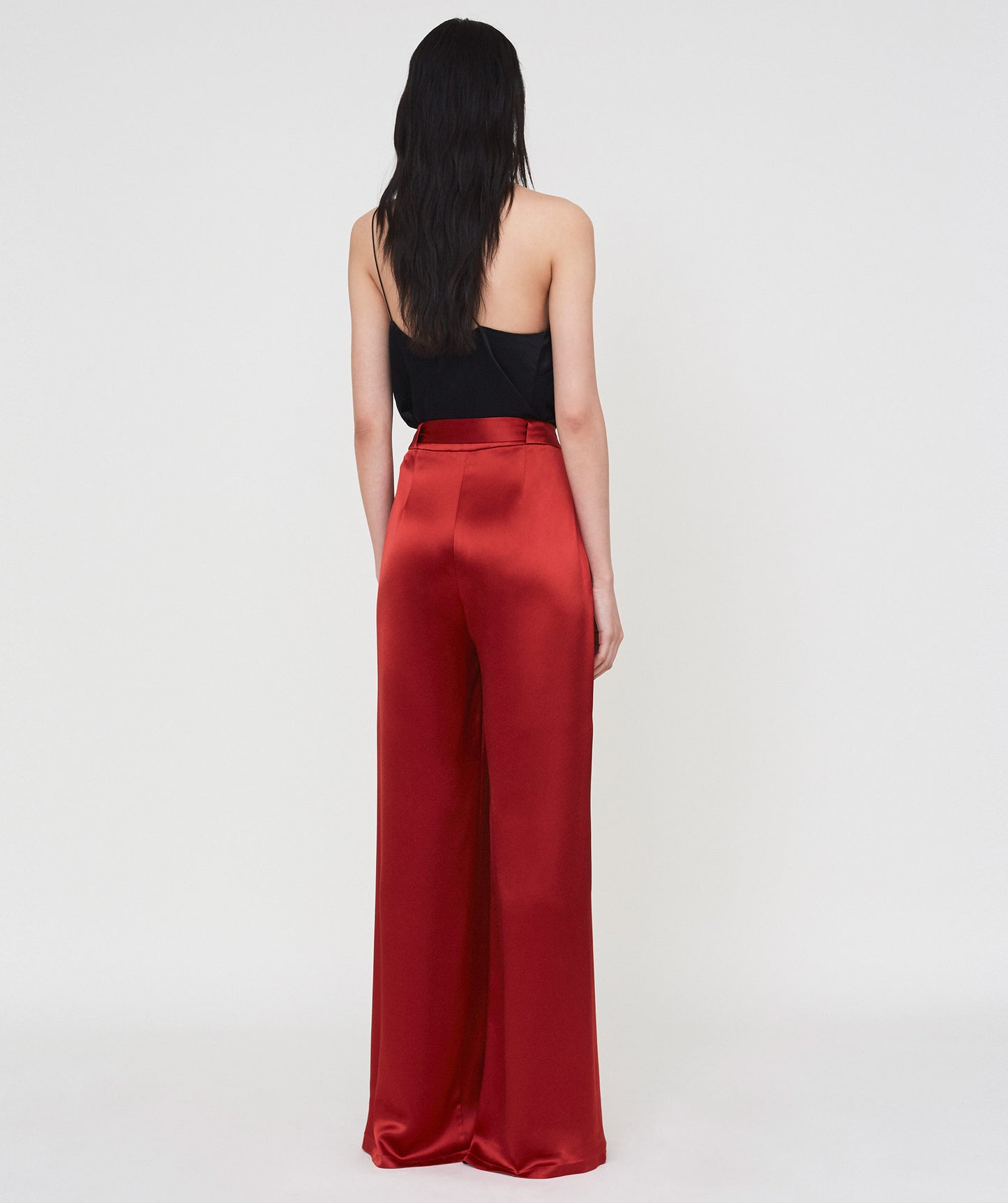 Outline London Womens One Shoulder Lantern top in Black