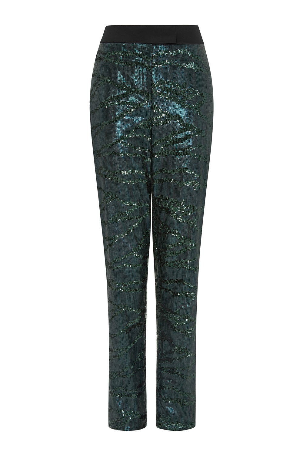 Outline London Womens The Lennox Trousers in Green