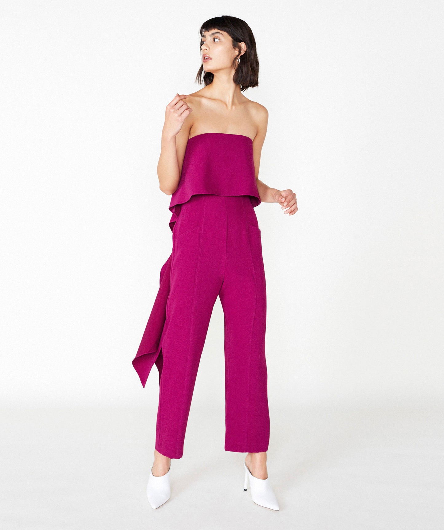 Outline London Womens Woburn Jumpsuit in Purple
