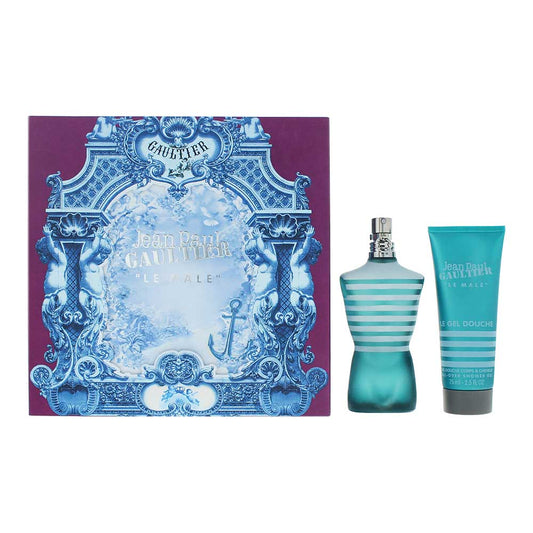 Jean Paul Gaultier Le Male 2 Piece Gift Set Eau de Toilette 75ml Shower Gel 75ml