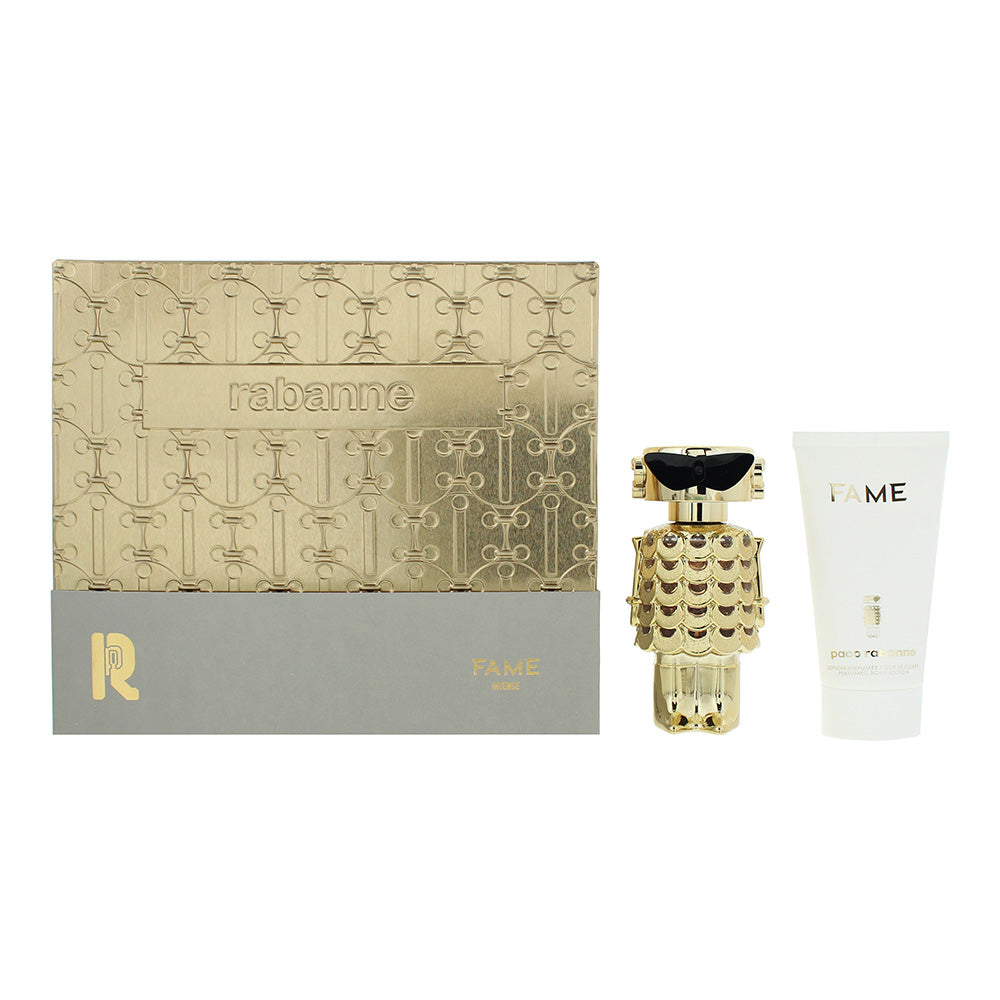 Paco Rabanne Fame Intense 2 Piece Gift Set Eau de Parfum 50ml Body Lotion 75ml