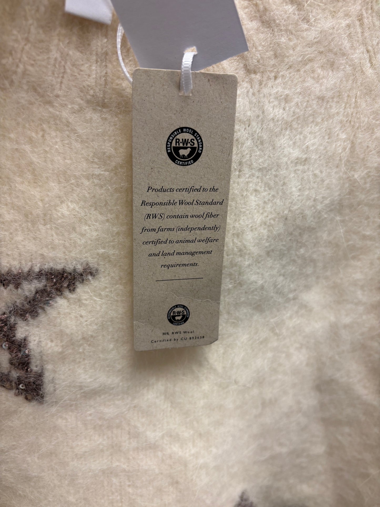 The White Company Fluffy Star Jumper with Alpaca