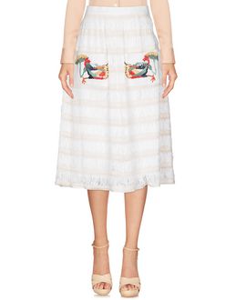 Stella Jean Midi Skirt in White — Size S | BNWT