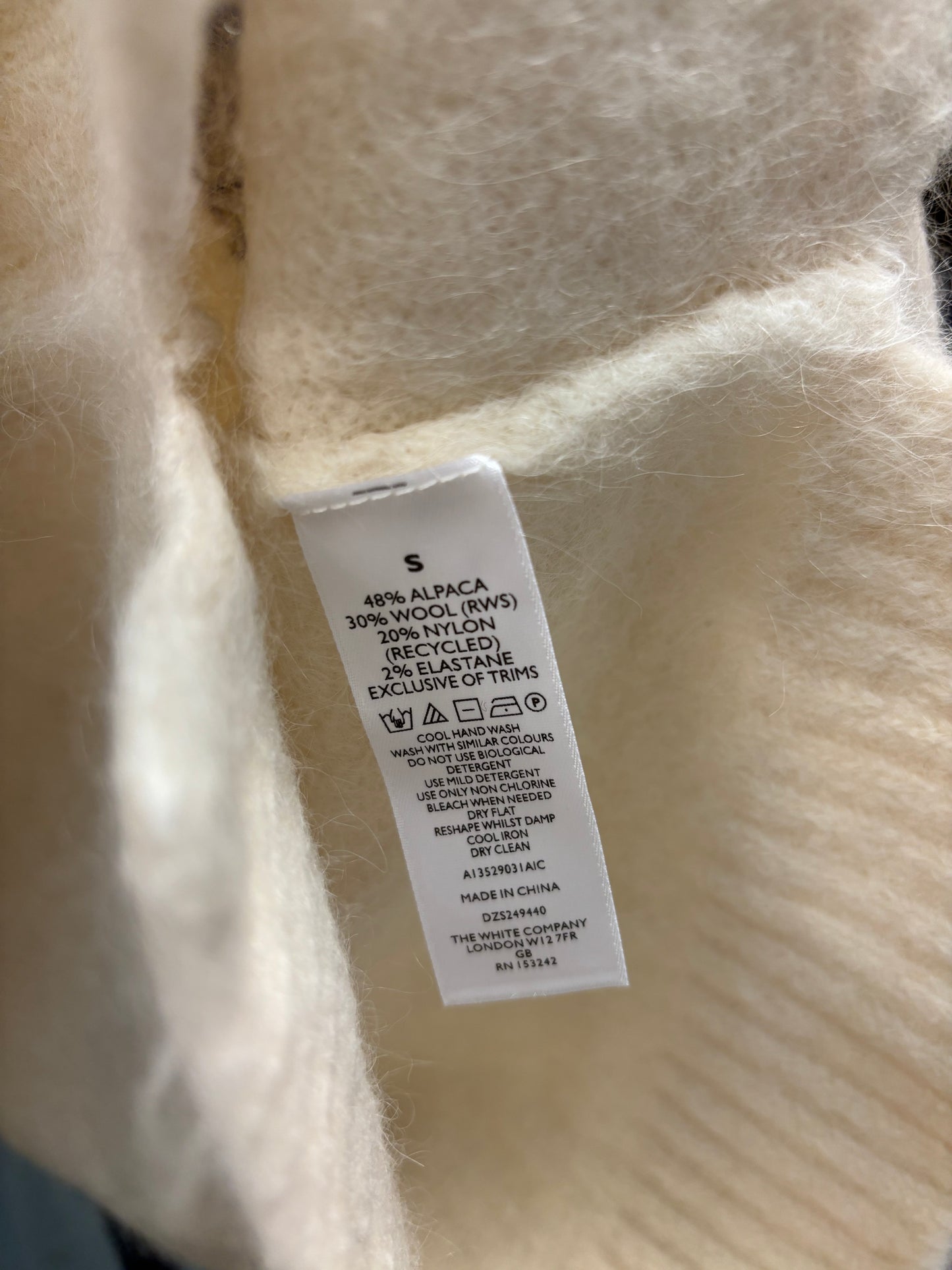 The White Company Fluffy Star Jumper with Alpaca