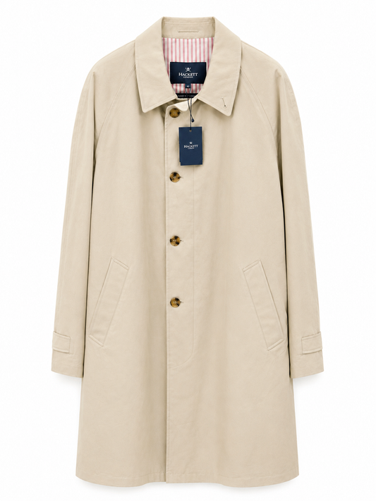 Mens Hackett London Mac Coat 42R in beige
