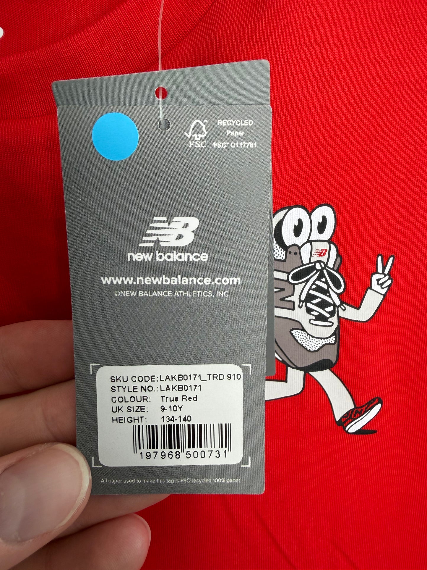 New Balance boys 9-10 years T-Shirt