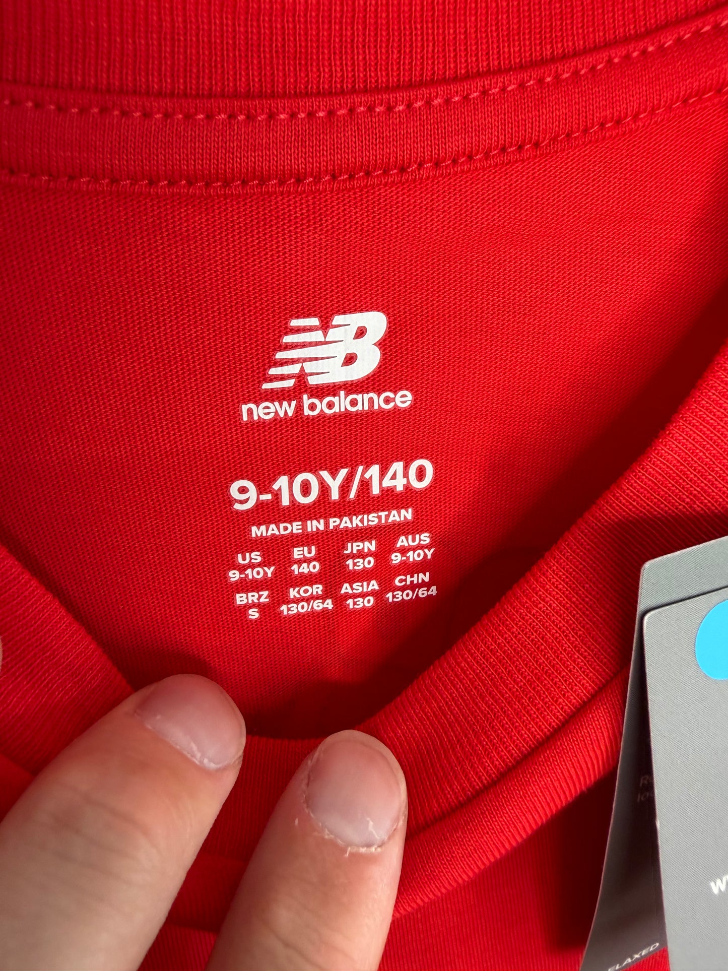New Balance boys 9-10 years T-Shirt
