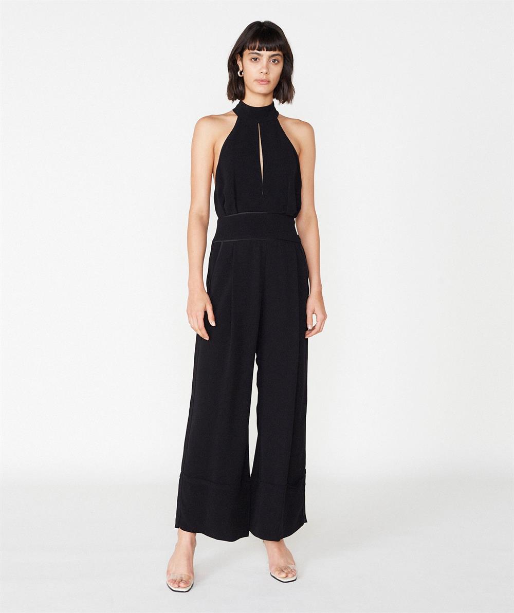 Womens Outline London Cooper Jumpsuit in Black